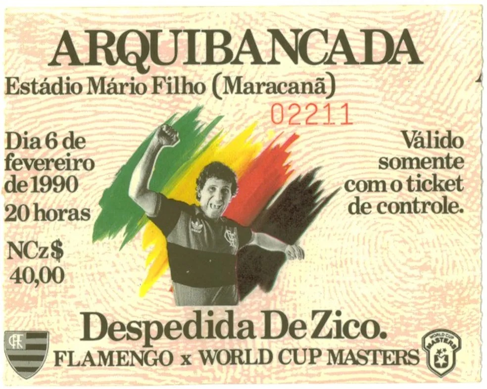 Zico despedida 35 Anos Maracana