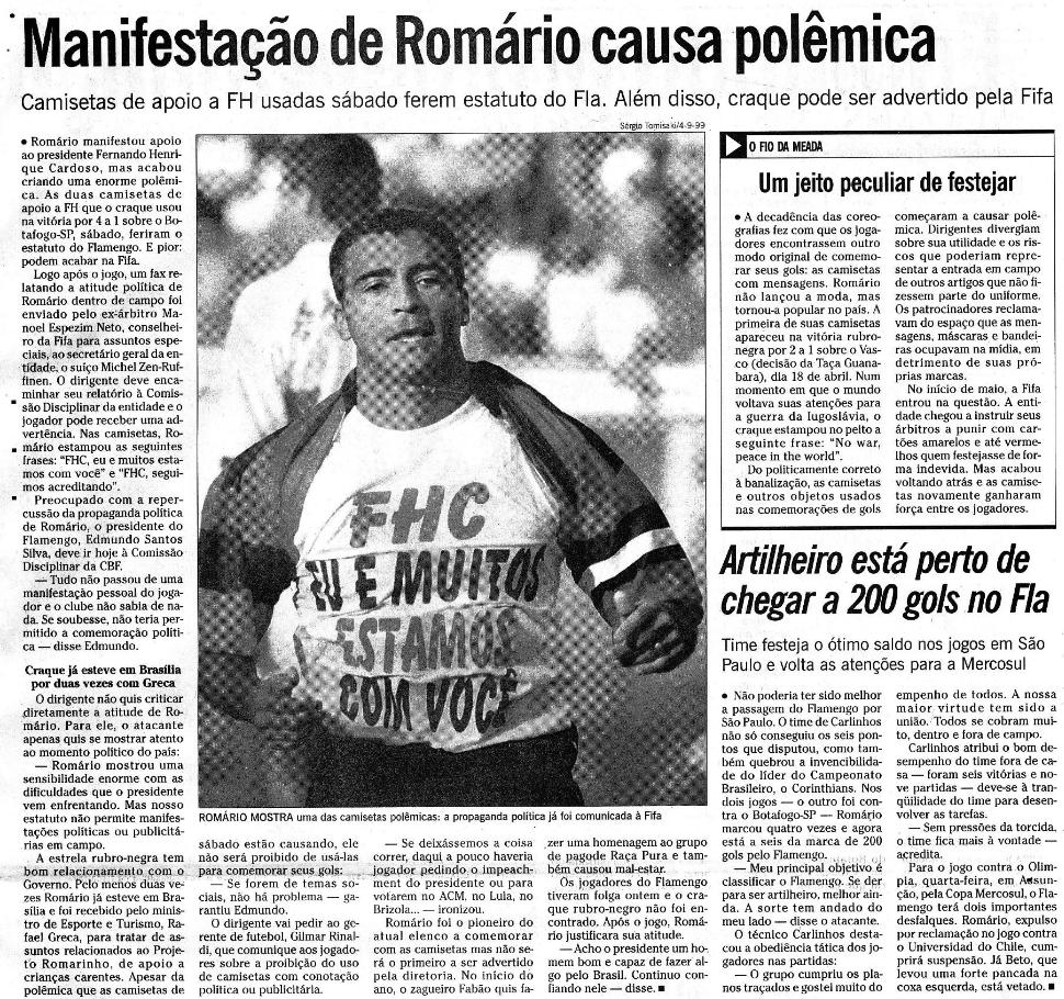 Romario e FHC