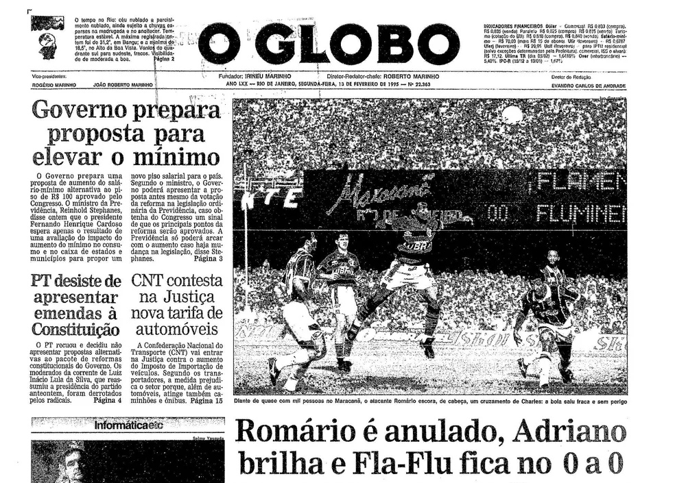 Romário no Flamengo | Hoje faz 30 anos da estreia Baixinho no Maracanã, em um clássico Fla-Flu