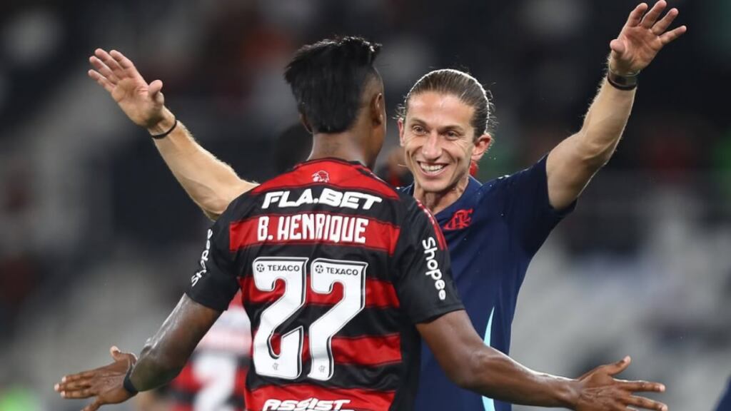 Bruno henrique e Filipe Luis