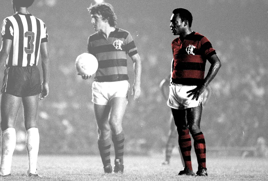 Quando Pelé "ajudou" o Mengão: Confira como foi o primeiro jogo entre Flamengo e Espérance da Tunísia 2 pele no Flamengo