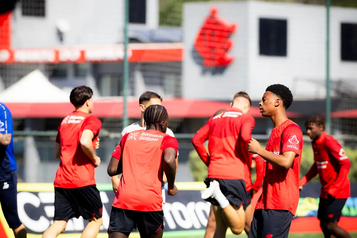treino bayer leverkusen ninho do urubu