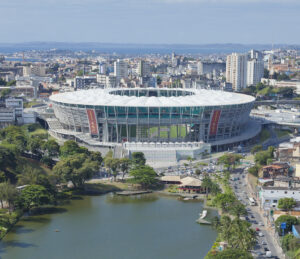 Arena Fonte Nova view from lake zoom