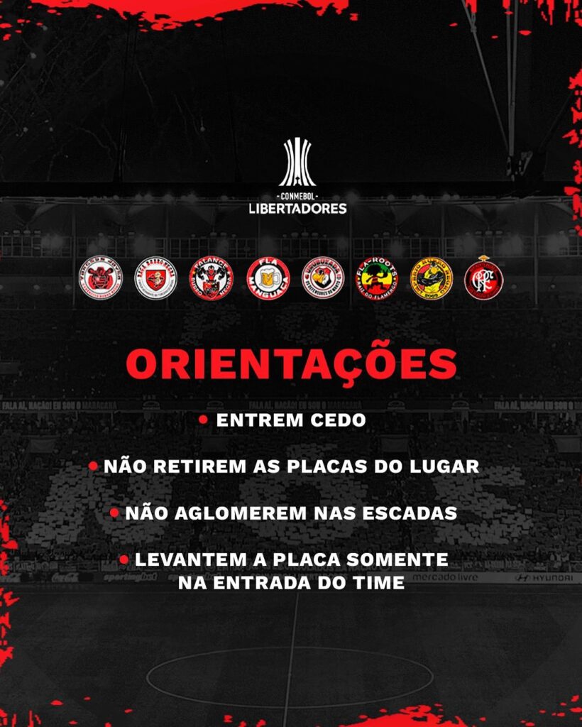 As orientações sobre o mosaico. Crédito: divulgação